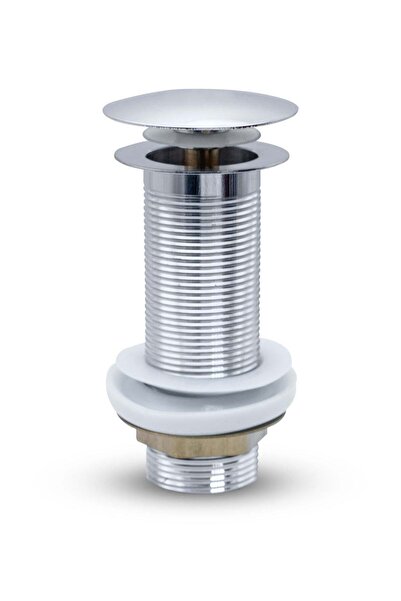 Duravel 12cm Chrome Pop-Up Bathroom Sink Drain, Universal Click Clack Basin W...