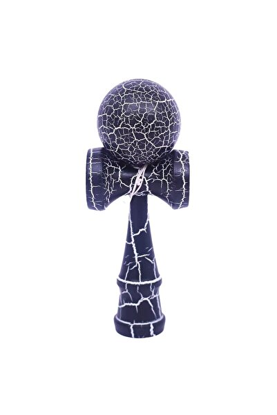 OEM Kendama Profesionala- Culoare Albastru Inchis , Model Crapat si ata cadou