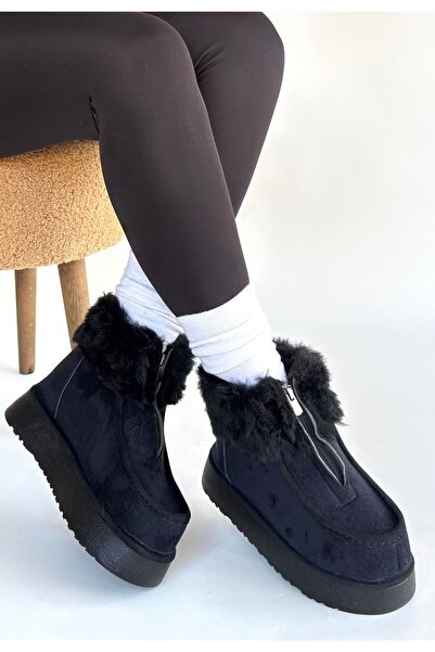 ALFA AKSESUAR 03 Zinya Black Suede Boots