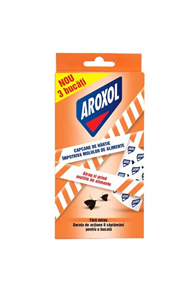 Aroxol Παγίδες χάρτινες για σκώρους 3 τεμάχια Τρόφιμα