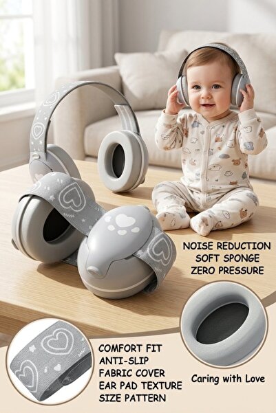 Generic 1 Piece Abs Noise Reduction Earmuffs Newborn Hearing Protection Adjus...