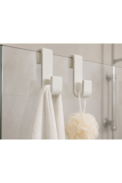 prime country 2-Pack Plastic Shower Cabin Hanger – Towel and Robe Hanger for ...