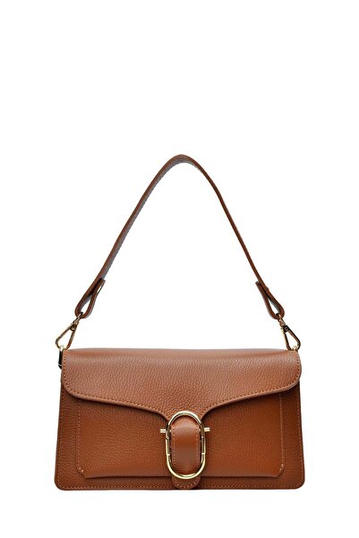SimpleFind Anna Luchini Geanta piele -Corina-Coniac,Geanta de umar piele natu...