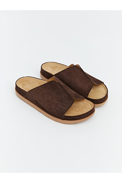 LC Waikiki Nevavm Suede Women's Slippers with a Difference
