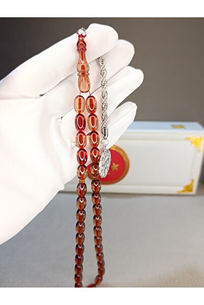 HALİL KOÇAK Fire Amber Prayers Beads Dried Rose Colorful