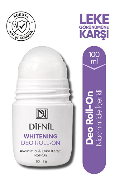 DİFNİL Whitening Deo Roll-On | Aydınlatıcı ve Leke Görünümü Karşıtı Roll-On 5...