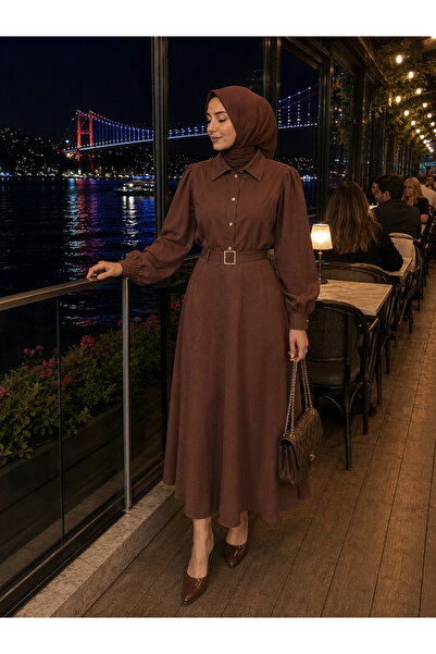 Generic Brand New Brown Satin Shirt and Skirt Set Stylish Quality Fabric (2-P...