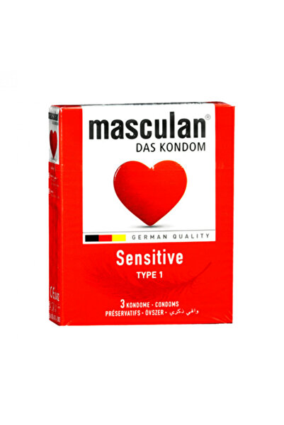 Masculan Type 1 Sensitive Condom - 3 Piece Pack