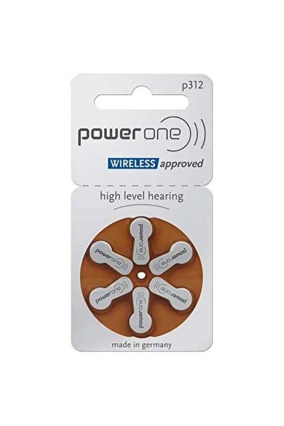 powerone بطارية سماعة الأذن خالية من الزئبق P 312