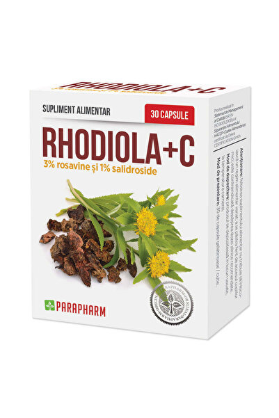 Parapharm Rhodiola cu Vitamina C, 30cps gelatinoase