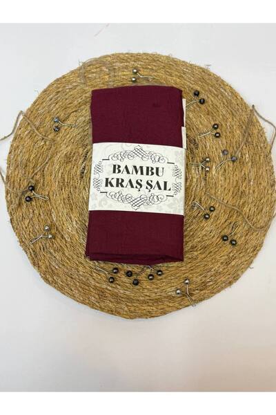 MELİSA AVM Bamboo Kraş Shawl with Stitched Edges