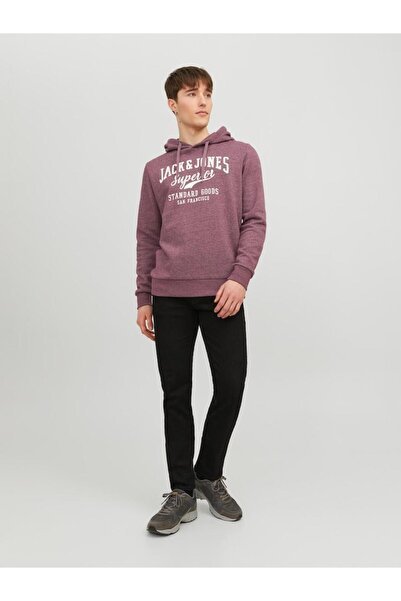 Jack & Jones Μπλούζα φούτερ "Standard goods" μπορντό
