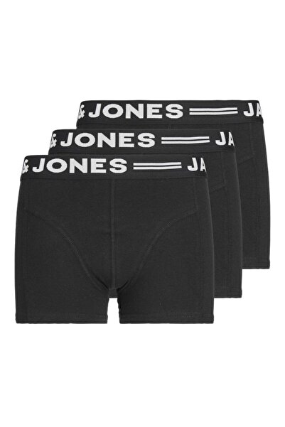 Jack & Jones Σετ Boxer αγόρι 3 τμχ. "Sense" μαύρο