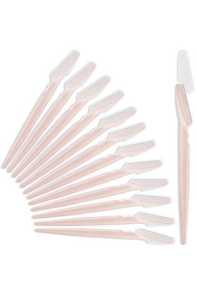 STARSTAR 12-Piece Eyebrow Razor Multi-Functional Facial Exfoliating Protectiv...
