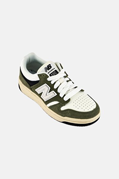 New Balance Kids Boy Medium BB480PEO Lace Up Outdoor Shoes, Olive