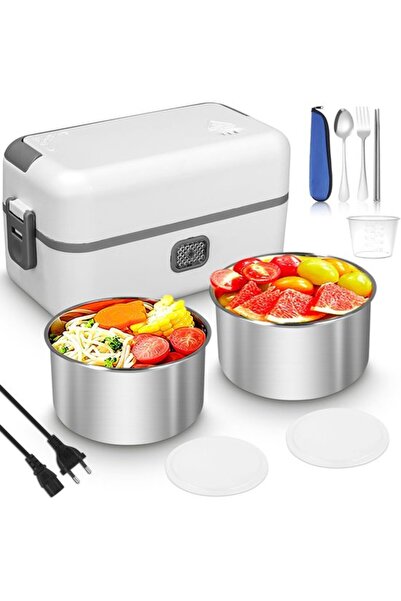 STARSTAR 200W 220V Heated Stainless Steel Lunch Box & Thermal Warmer Bag Set