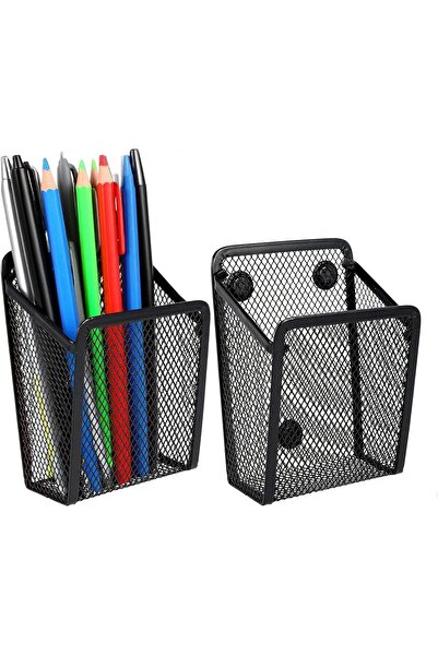 STARSTAR Mesh pen holder storage box, includes two pieces, magnetic pen baske...