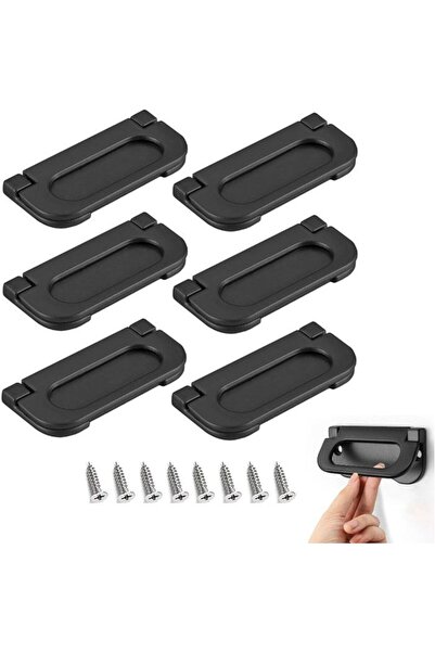 STARSTAR A set of 6 kitchen cabinet handles, concealed door handles, recessed...