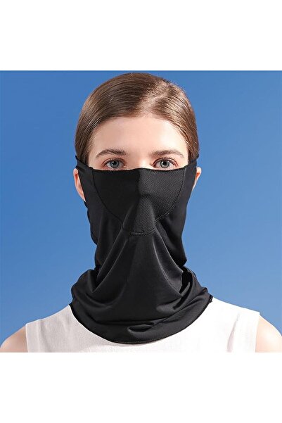 STARSTAR Two black washable and replaceable cycling headscarves, multi-purpos...