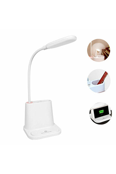STARSTAR USB rechargeable desk lamp, touch LED reading lamp, bedside table st...