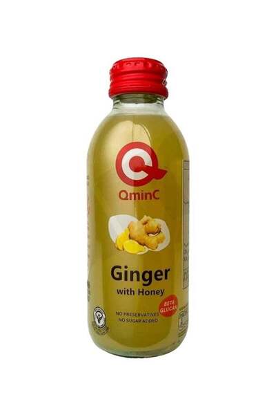 QminC Ginger with Honey Drink with Beta Glucan 150ml