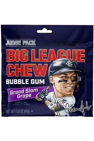 big league chew Grand Slam Grape Bubble Gum 60g