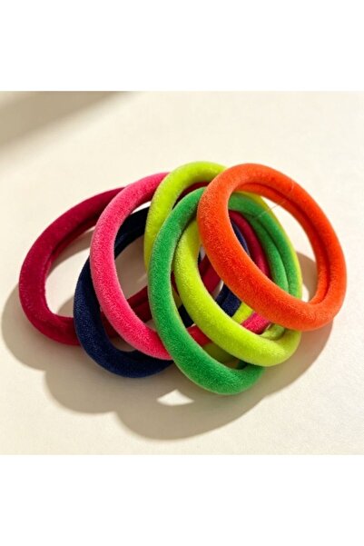 idei Elastice de păr set 6 buc dimensiune 5,5 cm, material confortabil, elast...