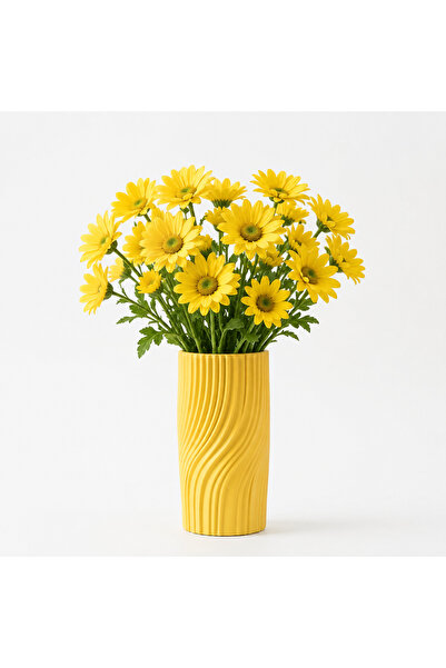 Generic Brand Linea Decorative Vase Modern Wavy 3D Print Vase
