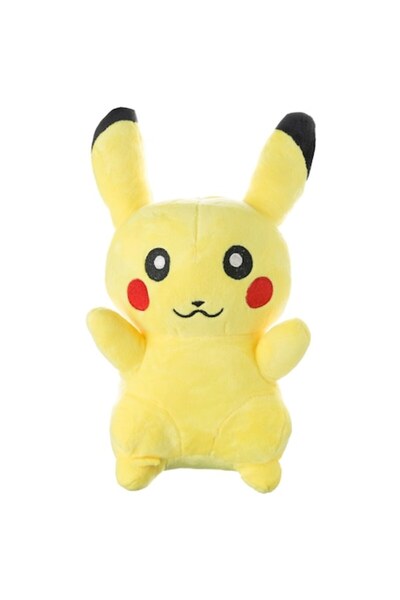 OEM Jucarie de plus Pokemon, Pikachu, 30 cm + Jucarie pufoasa anti-stres, Cyrax