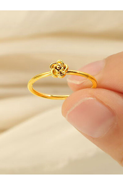 Take Two By Styli Golden Rose Detail Ring