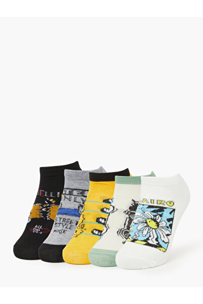 Styli Pack of 5 - Graphic Print Ankle Socks