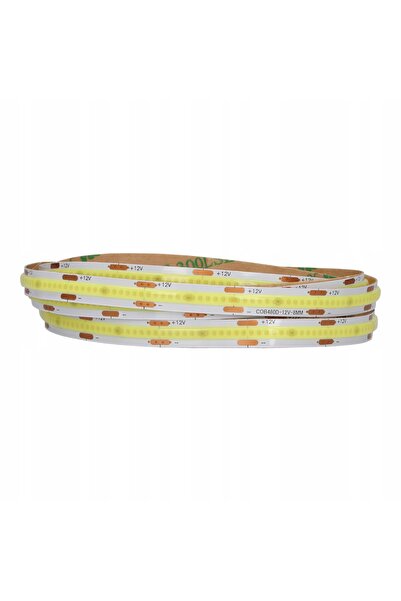 NO BRAND Bandă LED COB 3 m, alb cald, cu adaptor de alimentare și variator de...