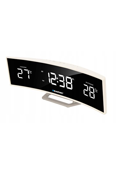 Blaupunkt Radio cu ceas cu alarmă, temperatură, 25,3 cm, FM/PLL, CR12WH