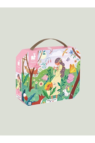 Janod Puzzle în valiză Mama Natură, puzzle cu 200 de piese pentru copii