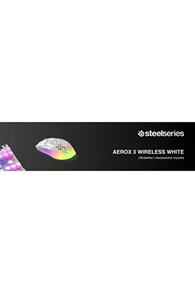 NO BRAND Mouse fără fir SteelSeries Aerox 3 Wireless Ghost cu senzor optic