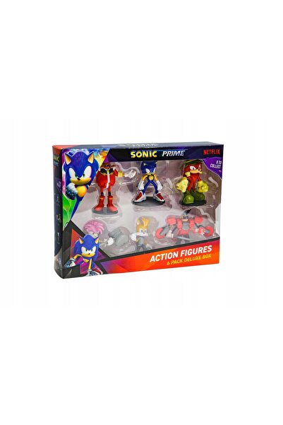 PMI SET DE FIGURINE SONIC PRIME 6CM, PACHET DE 6, REBEL ROUGE, AMY ROSE, DOKT...