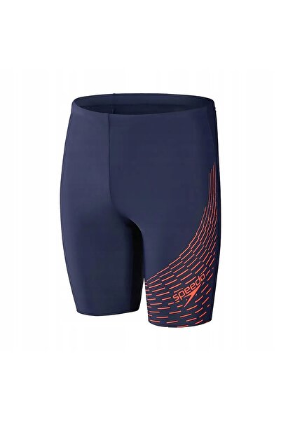 SPEEDO Jammery șorturi de baie bărbătești Medley Logo bleumarin/portocaliu 28
