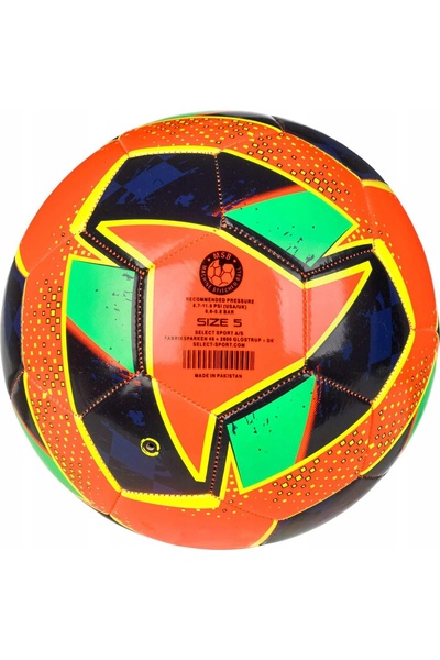 SELECT Minge de fotbal clasică v24 portocaliu/verde mărimea 5