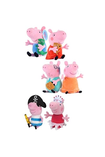 OEM Set de 6 figurine De Plus Peppa Pig Familia