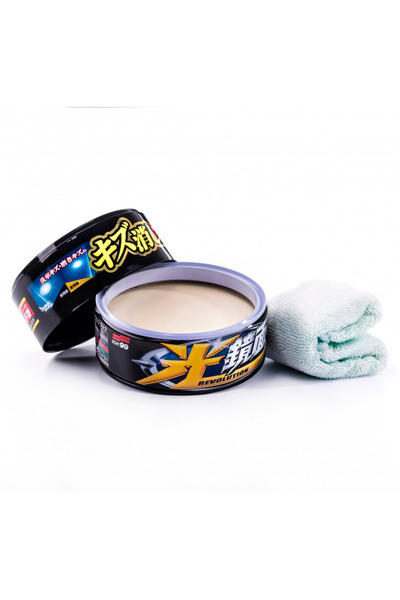 soft99 Nouă Ceară de curățat zgârieturi, închisă la culoare, 200g