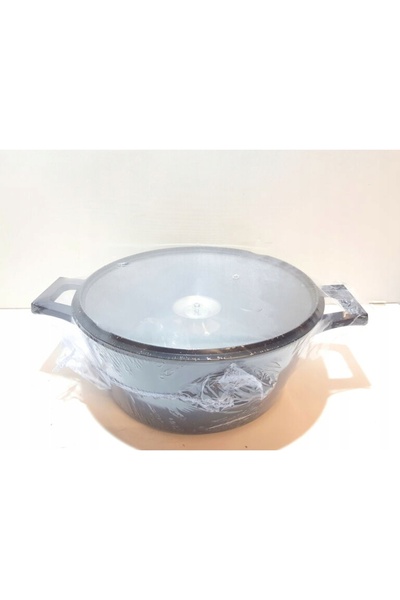 ZWIEGER Oală cu capac, neagră, 28cm, aluminiu, 6,0L, înveliș Greblon