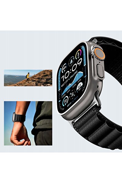 Spigen Curea pentru Apple Watch 44/45/46/49mm, WBF1, curea din nailon, rezist...