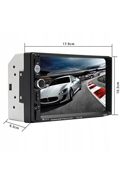 NO BRAND Radio auto cu ecran tactil și cameră de marșarier 2 DIN MP5 USB LCD ...