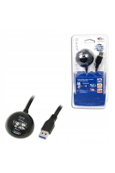 LogiLink Cablu prelungitor USB 3.0 1.5m, conector magnetic USB-A/M la 2xUSB-A/F