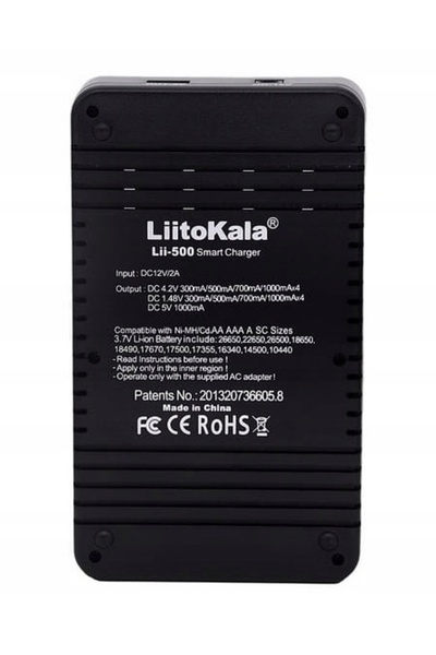liitokala Lii-500 ÎNCĂRCĂTOR UNIVERSAL DE ACUMULATORI Li-Ion AAA 18650