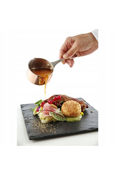 HENDI Cratiță miniaturală din cupru cu gura de scurgere, diametru 50 x (H)