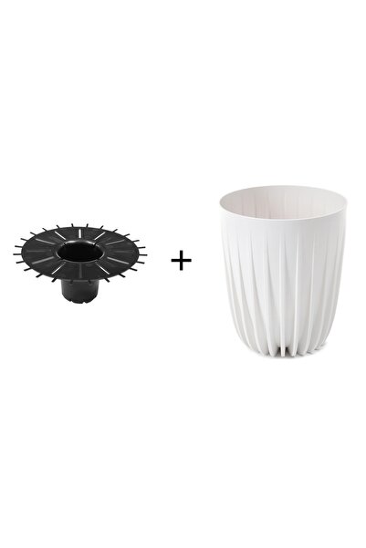 NO BRAND SET 3X Ghiveci de flori MISA, inserție pentru ghiveci MIRA 30 x 35.6 cm