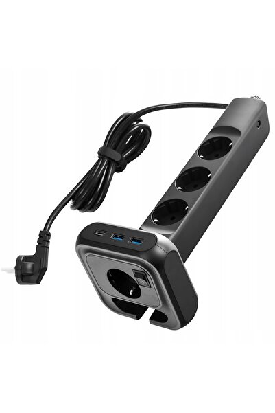 Spacetronik Priză multiplă 4xAC, 2xUSB, 1xUSB-C SPS-PS02B