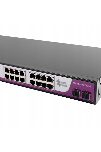 Spacetronik COMUTATOR cu 16 porturi RJ45 și 1 port SFP 2,5G/10G SP-SGT116S pe...