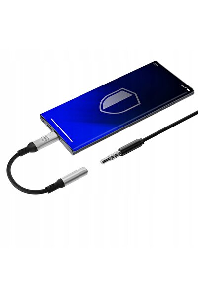 3MK Adaptor USB-C - Jack 3,5 mm negru